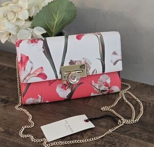 Nwt Ted Baker Parisa Floral Print Crossbody Bag New